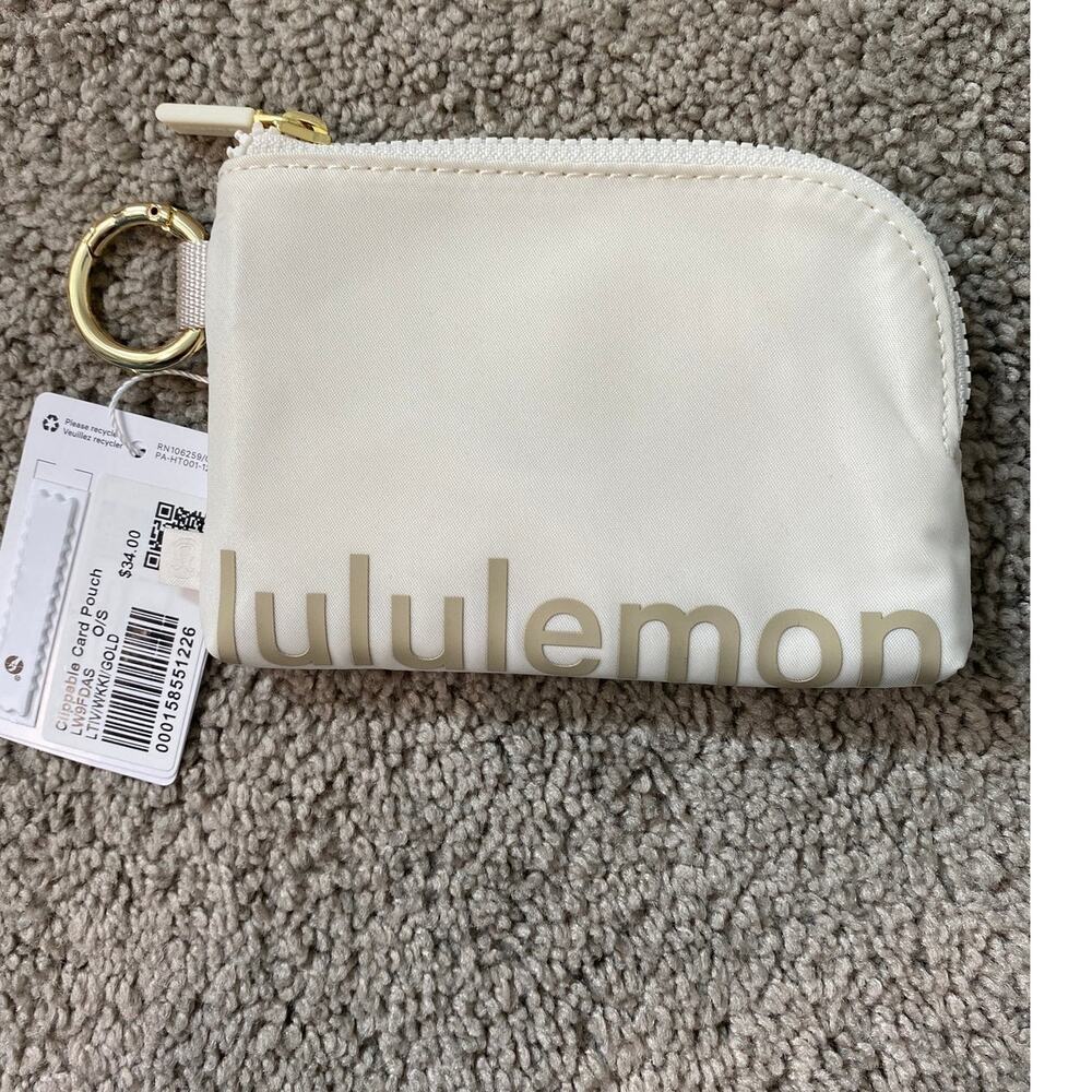 New Lululemon Clippable Card Pouch One Size